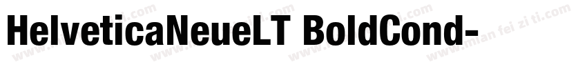 HelveticaNeueLT BoldCond字体转换